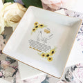 To My Wife' Wedding Ring Dish - Personalized Jewelry Organizer - Custom Bridal Gift - LuthCreative