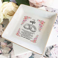 Customized Bridal Ring Dish - Personalized Jewelry Holder 'To My Wife' - Special Wedding Day Gift - LuthCreative