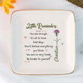 Personalized Ring Dish Little Reminder You are enough Customized Ceramic Jewelry Dish, Gift For Friends - LuthCreative