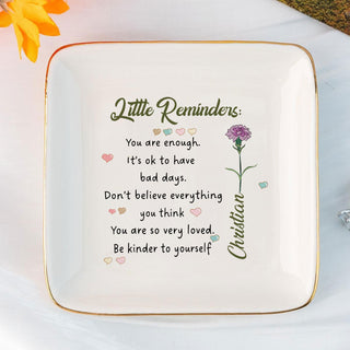 Personalized Ring Dish Little Reminder You are enough Jewelry Dish