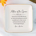 Personalized Ring Dish Mother Of The Groom-Custom Jewelry Holder For Mother in law-Mom Gift From Bride - LuthCreative