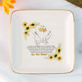 To My Wife' Wedding Ring Dish - Personalized Jewelry Organizer - Custom Bridal Gift - LuthCreative