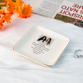 Personalized Ring Dish To My Mother Customized Ceramic Jewelry Tray, Gift For Mother, Birthday Gift - LuthCreative