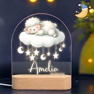 "Sweet Dreams & Names" Custom LED Night Light | Romantic Couple Gift - LuthCreative