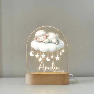 "Sweet Dreams & Names" Custom LED Night Light | Romantic Couple Gift - LuthCreative