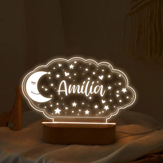 "Names Under Moonlight" Custom LED Night Light | Romantic Couple Gift - LuthCreative