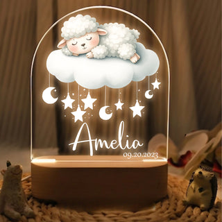 "Sweet Dreams & Names" Custom LED Night Light | Romantic Couple Gift - LuthCreative