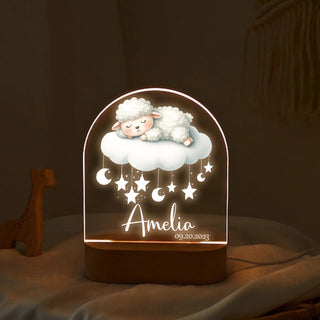 "Sweet Dreams & Names" Custom LED Night Light | Romantic Couple Gift - LuthCreative