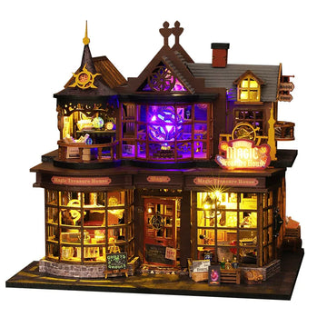 Miniature DIY Magic Treasure House Fantasy Book Nook Kit