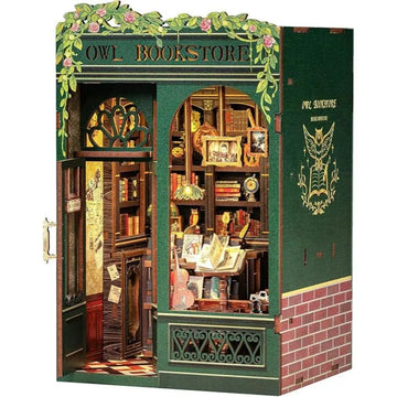 Miniature DIY Owl Bookstore Book Nook Kit For Literary Lovers
