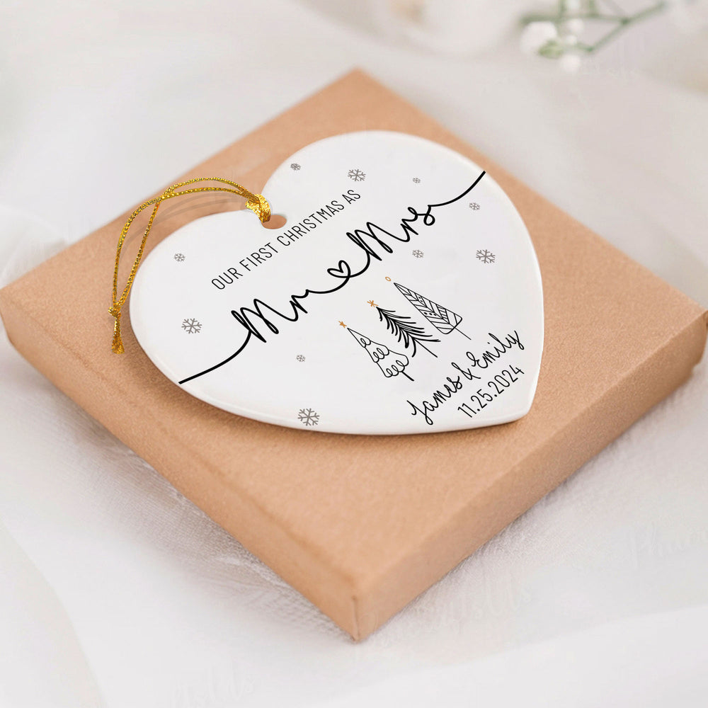 Personalized Ornament Our First Christmas - LuthCreative