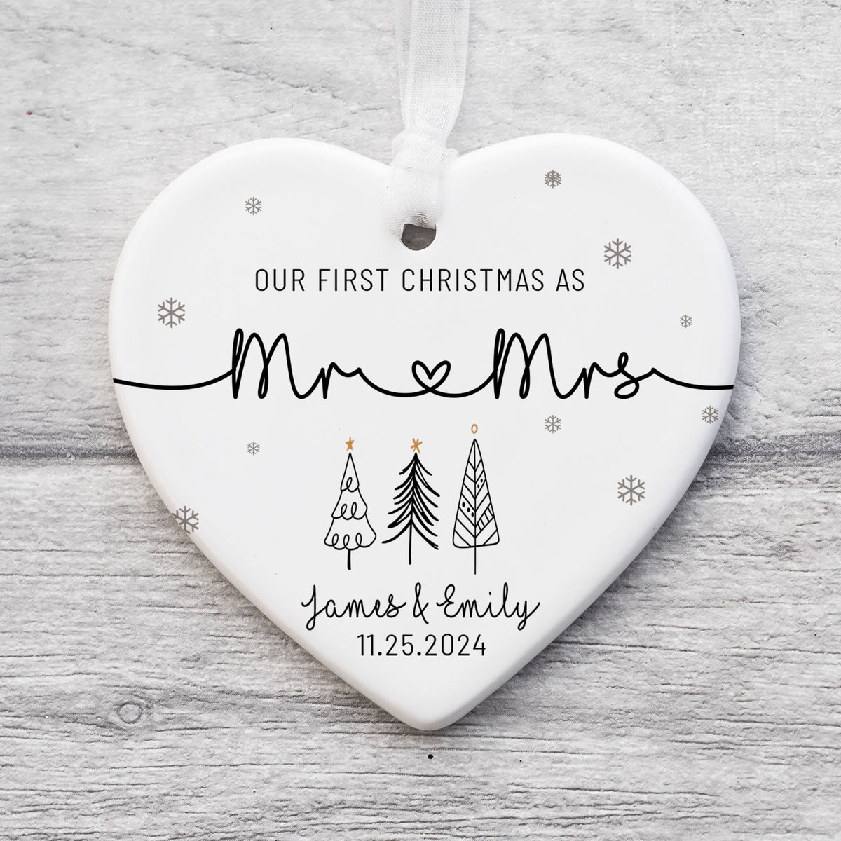 Personalized Ornament Our First Christmas - LuthCreative