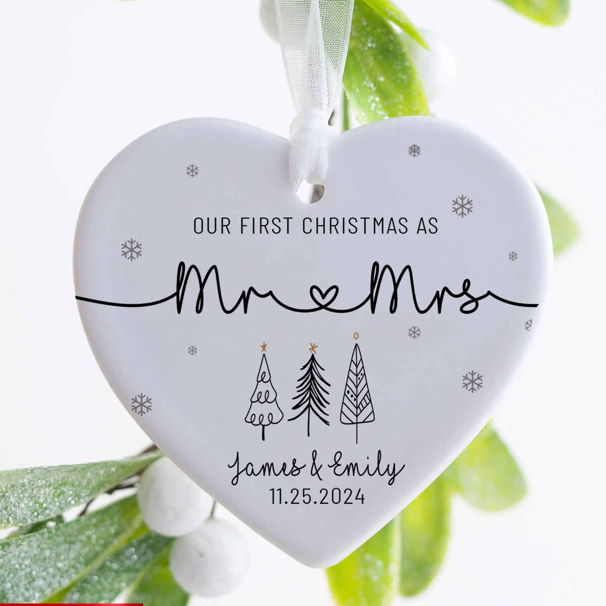 Personalized Ornament Our First Christmas - LuthCreative