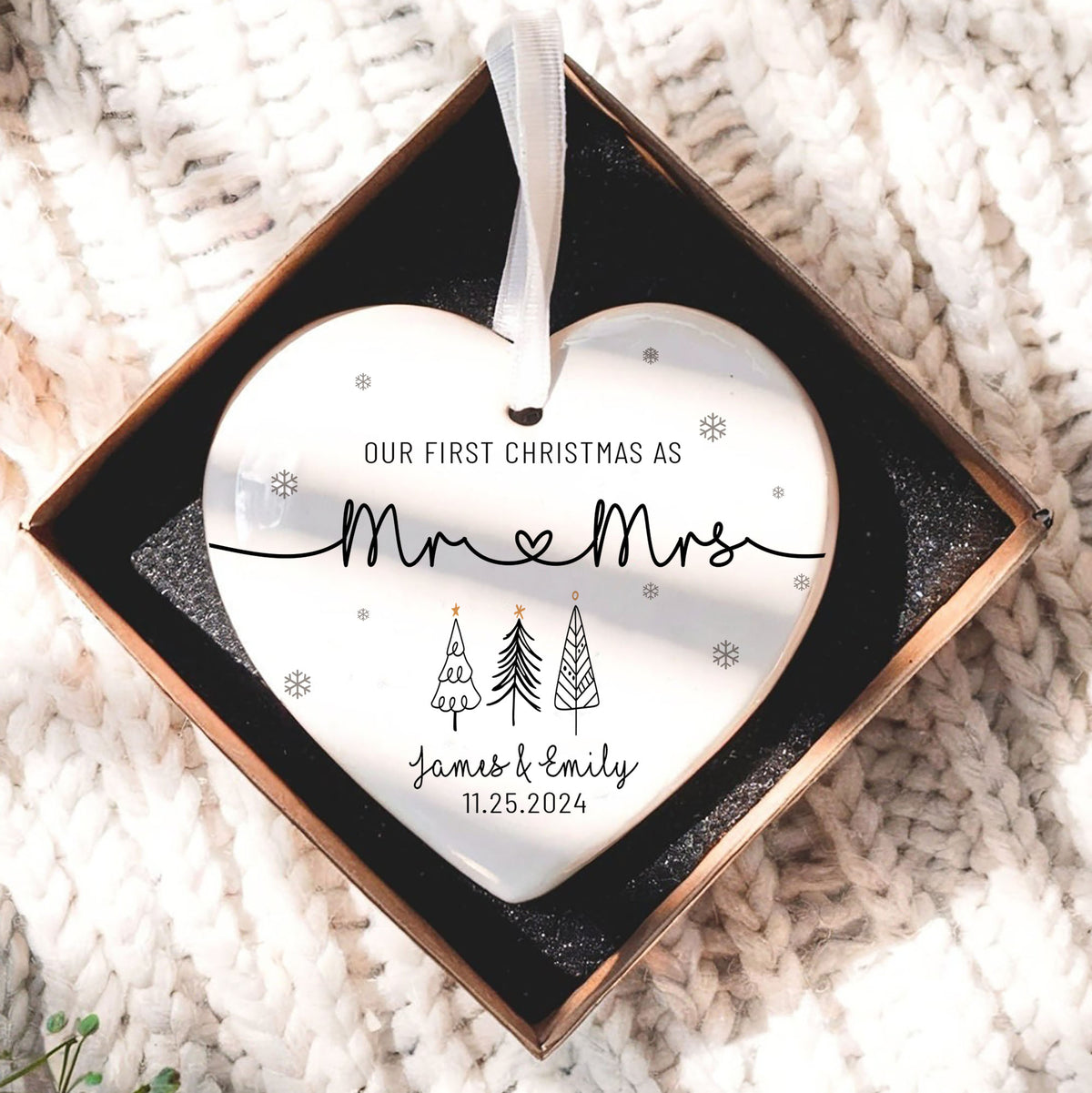 Personalized Ornament Our First Christmas - LuthCreative
