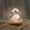 Custom Name with Ocean Whale | Seabed Night Lamp Gift - LuthCreative