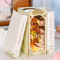 Dollhouse in a book-shaped box with 'Falling Sakura' branding