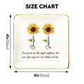 Personalized Gift True Friends Are Like Bright Sunflower Ring Dish-Gift For Best Friend-Bestie Gift-Custom Jewelry Tray-Ring Holder - LuthCreative